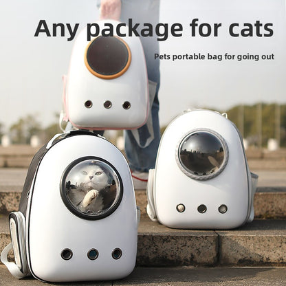 Cat & Small Dog Carrier Backpack with Clear Window and Breathable Mesh