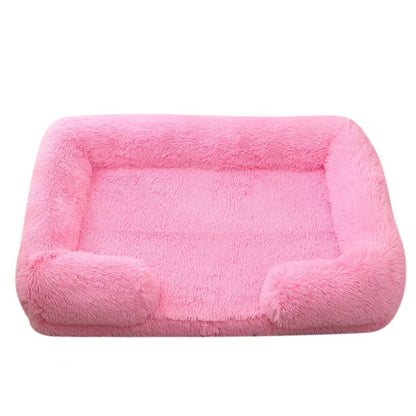 Dog Kennel Plush Round Pet Kennel Pet Bed Pet Supplies