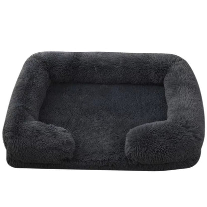 Dog Kennel Plush Round Pet Kennel Pet Bed Pet Supplies