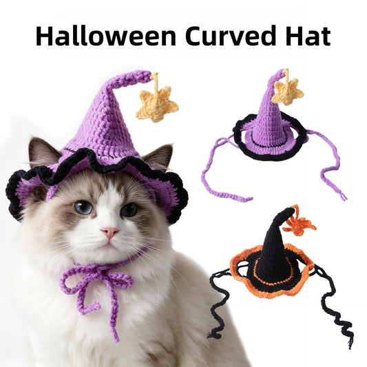 Pet Knitted Star Hat with Lace