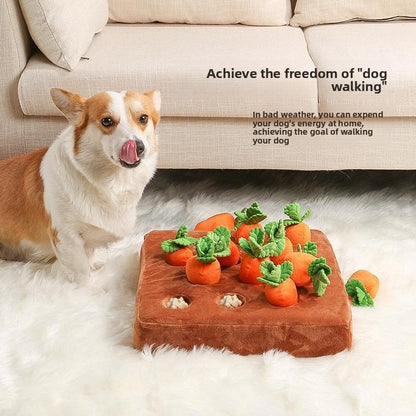 Plush Radish-Shaped Pet Dog Toy with Sound