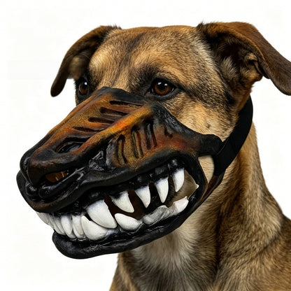 Horror Dog Muzzle Mask with Vampire Teeth