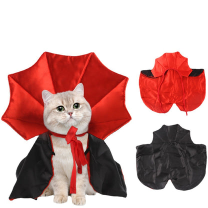 Pet cape is stylish.