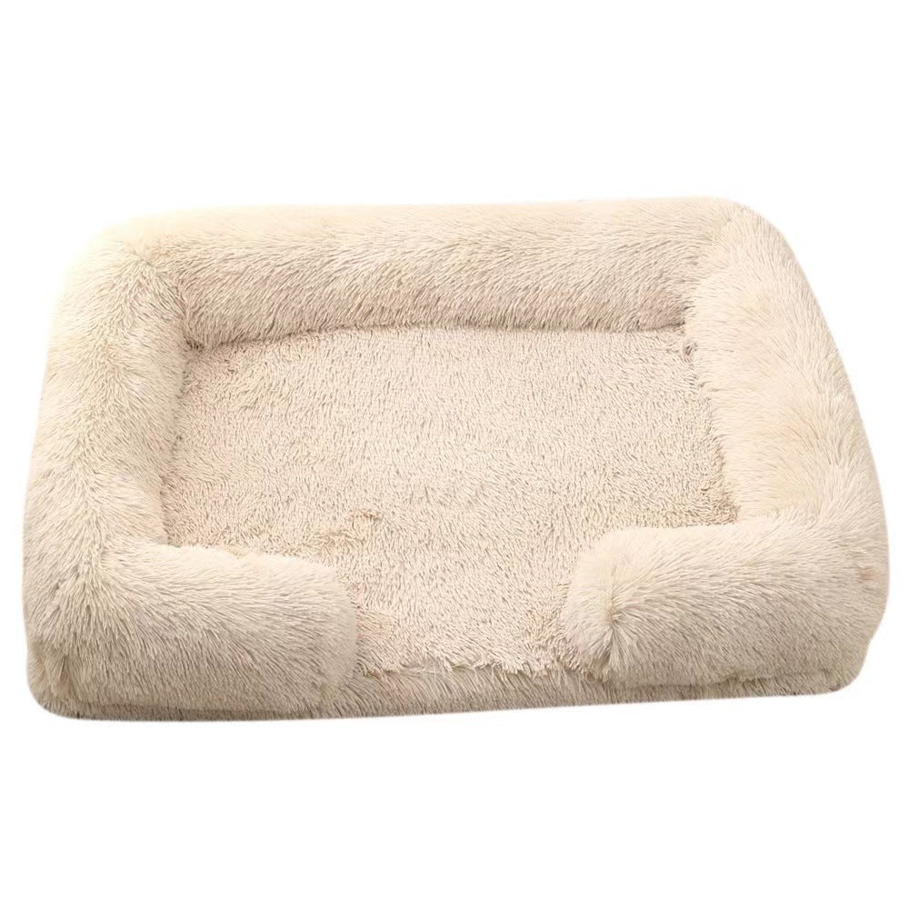 Dog Kennel Plush Round Pet Kennel Pet Bed Pet Supplies