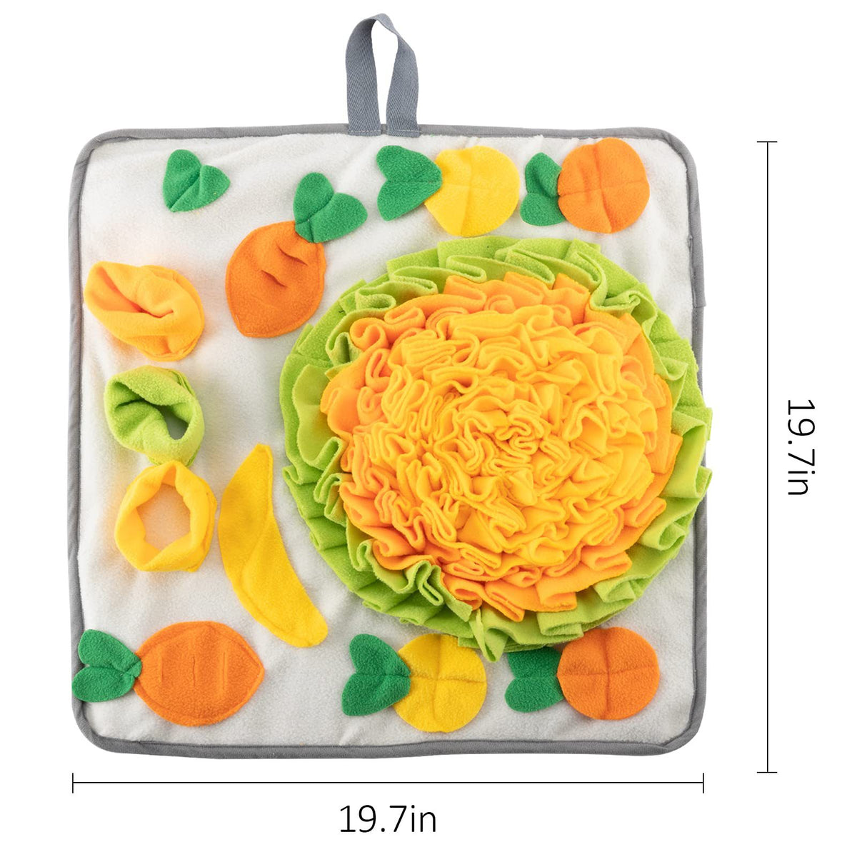Rabbit Foraging Mat with Carrot Toys
