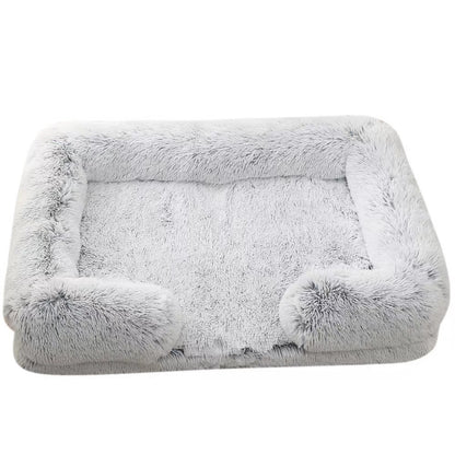 Dog Kennel Plush Round Pet Kennel Pet Bed Pet Supplies