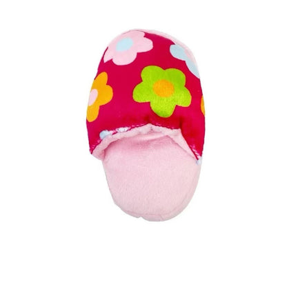 Plush Squeaky Dog Slipper Toy