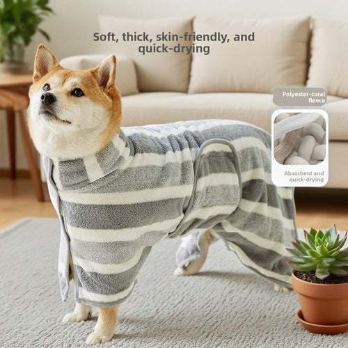 Absorbent bath towel pet supplies