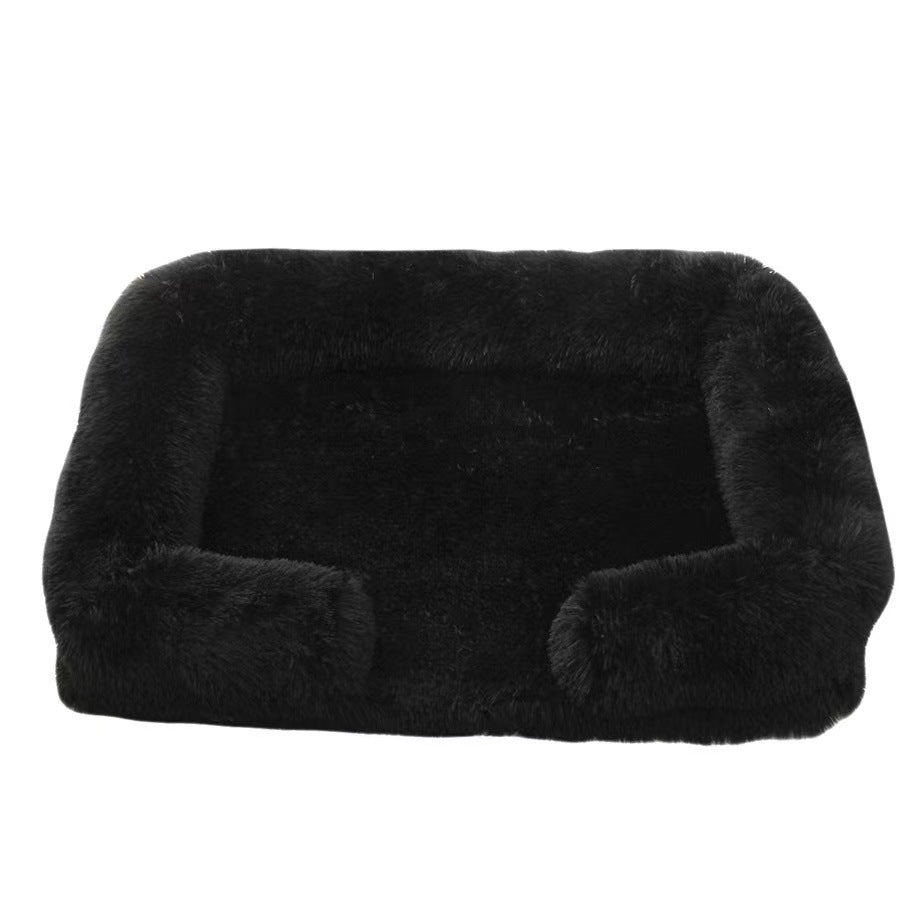 Dog Kennel Plush Round Pet Kennel Pet Bed Pet Supplies