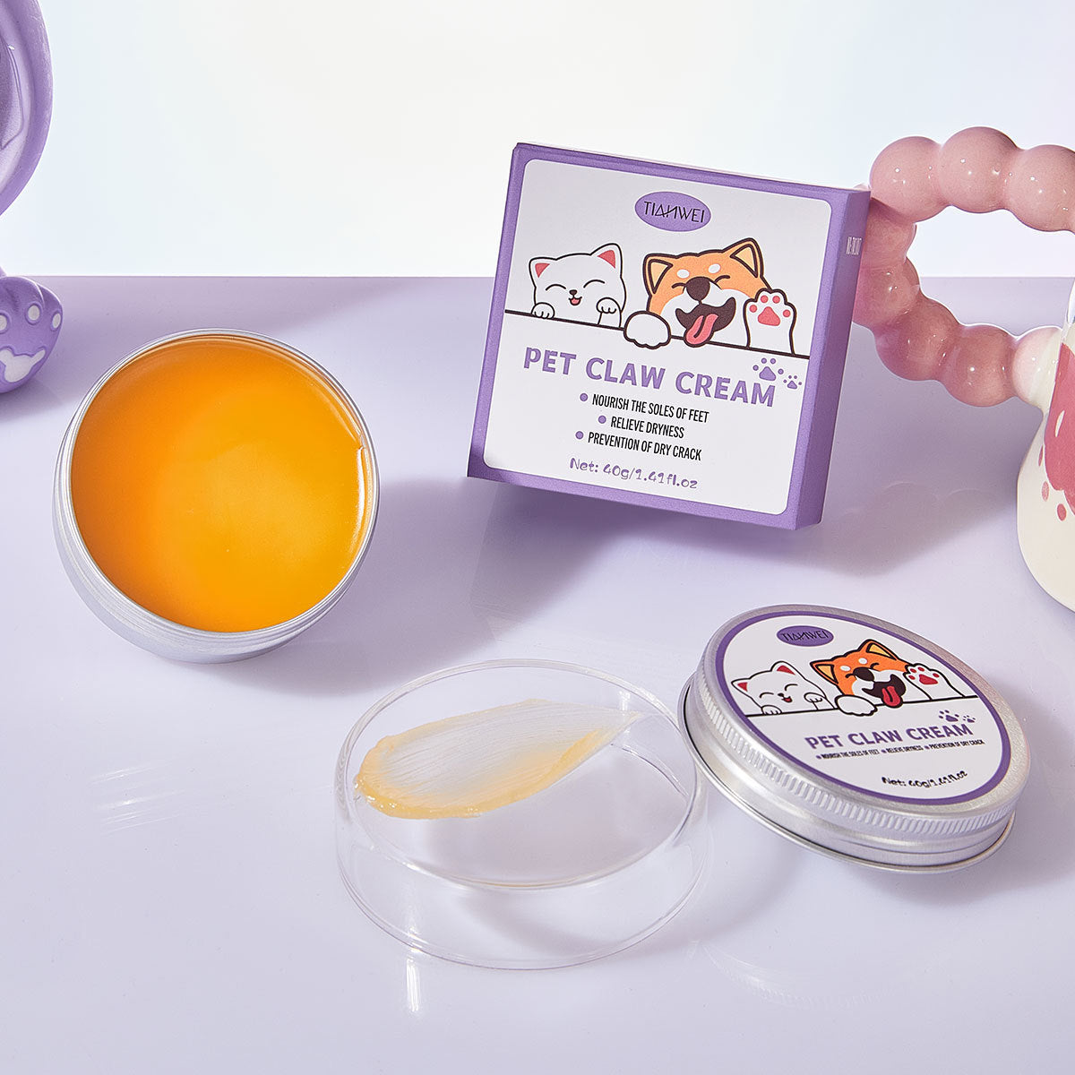Cat and Dog Paw Cream, Anti-Dry and Cracked Paw Pads