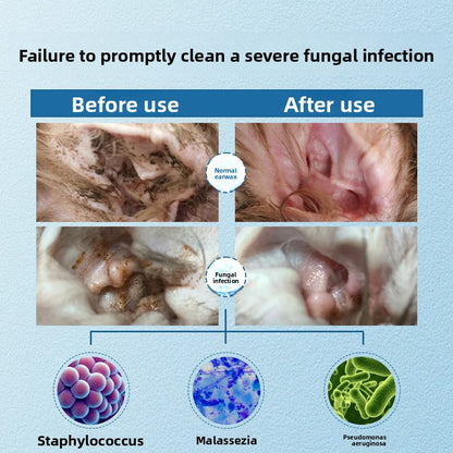 Pet Ear Cleaning Solution for Cats and Dogs