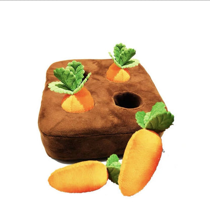 Plush Radish-Shaped Pet Dog Toy with Sound