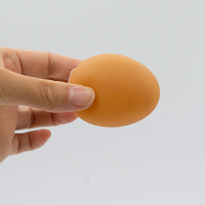 Vinyl Sound Egg Dog Chew Toy