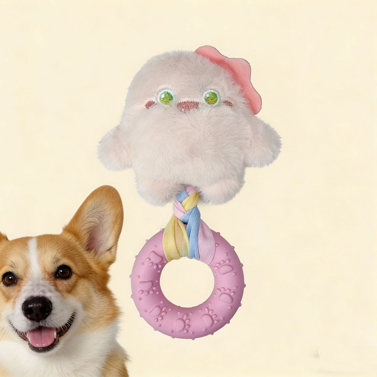 Pet dog plush sound-making toy