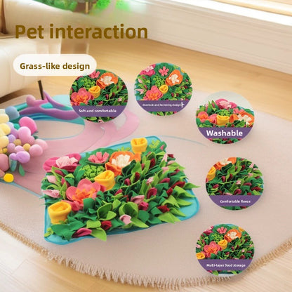 Pet Sniffing Mat Bionic Grass Play Pad