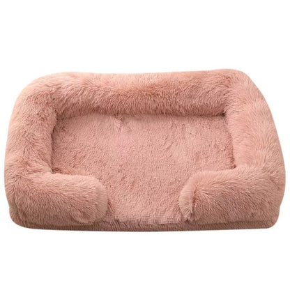 Dog Kennel Plush Round Pet Kennel Pet Bed Pet Supplies
