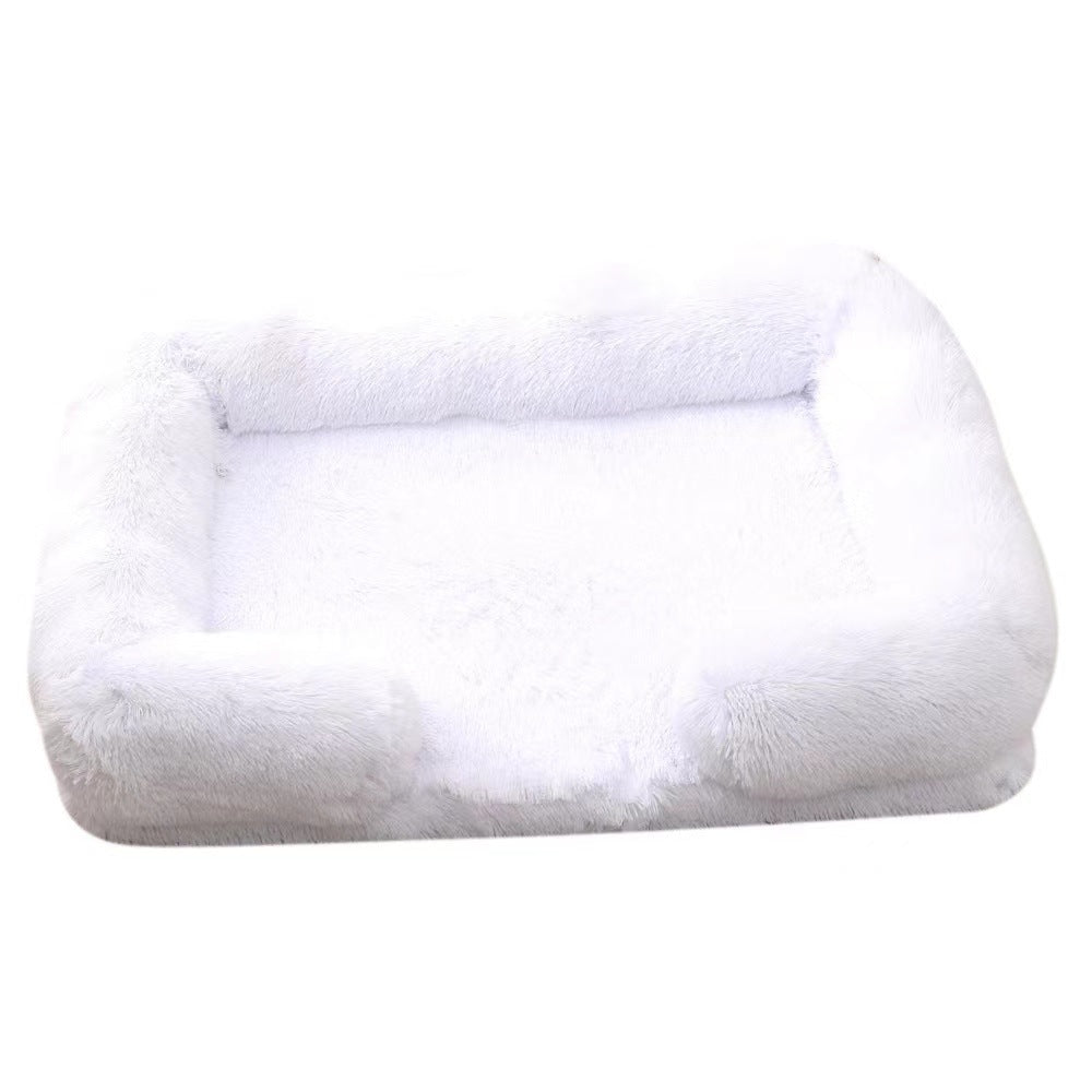 Dog Kennel Plush Round Pet Kennel Pet Bed Pet Supplies
