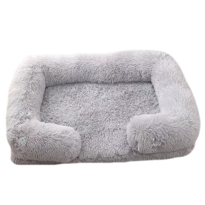 Dog Kennel Plush Round Pet Kennel Pet Bed Pet Supplies