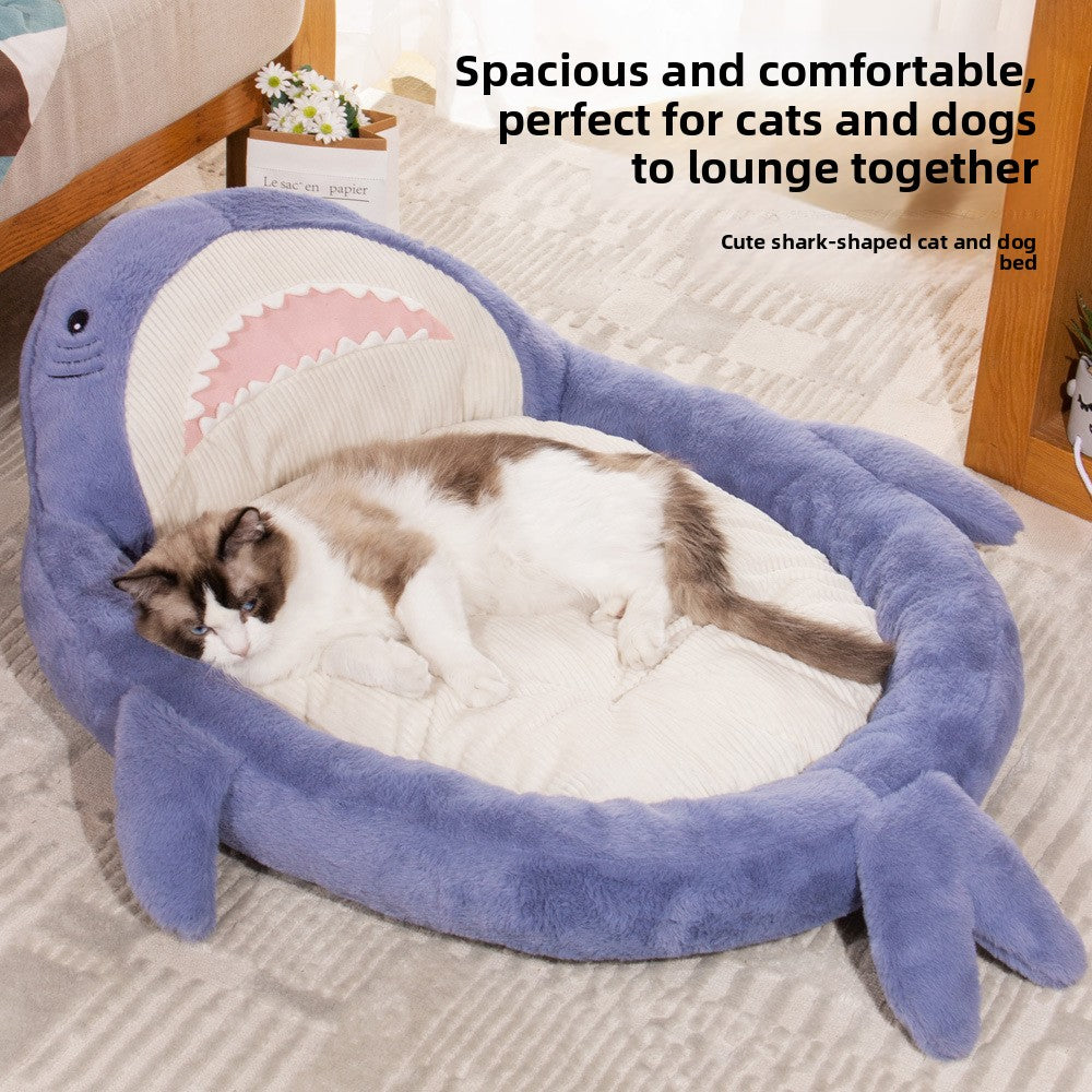Shark Shape Pet Bed Sleeping Mat
