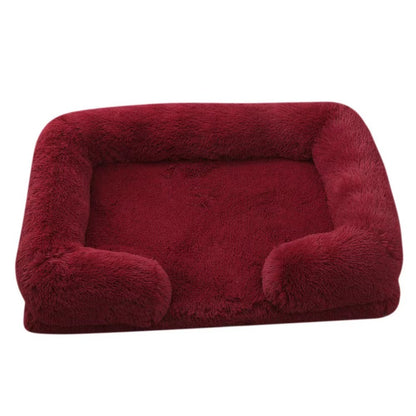 Dog Kennel Plush Round Pet Kennel Pet Bed Pet Supplies
