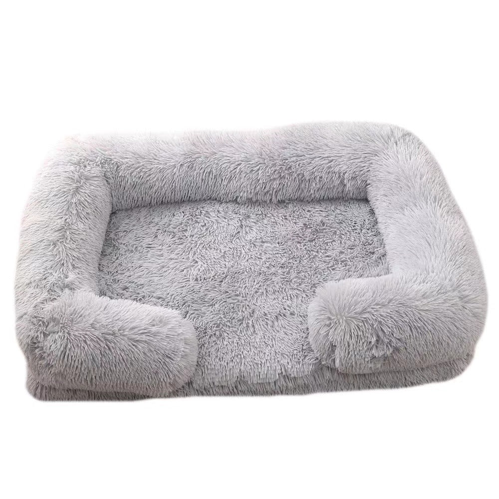 Dog Kennel Plush Round Pet Kennel Pet Bed Pet Supplies