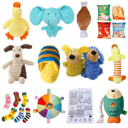 Pet dog plush sound-making toy
