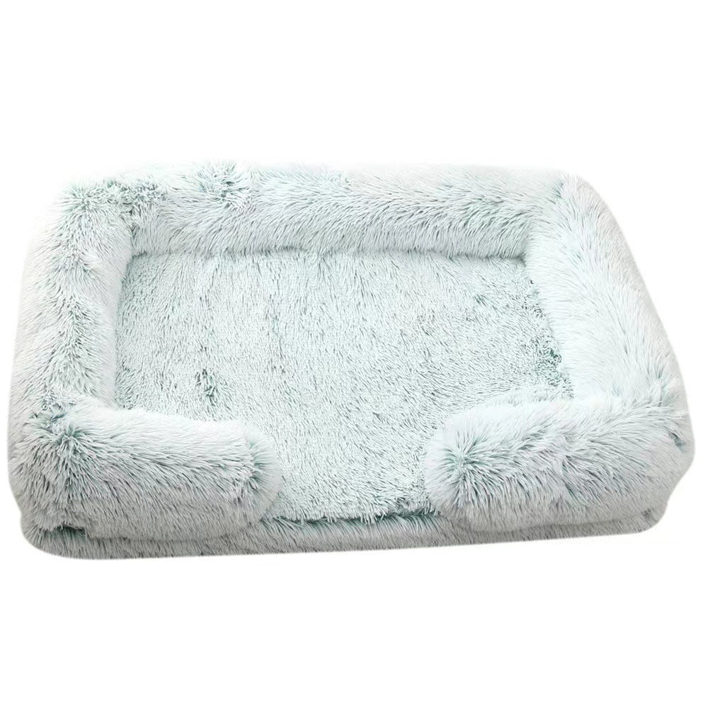 Dog Kennel Plush Round Pet Kennel Pet Bed Pet Supplies