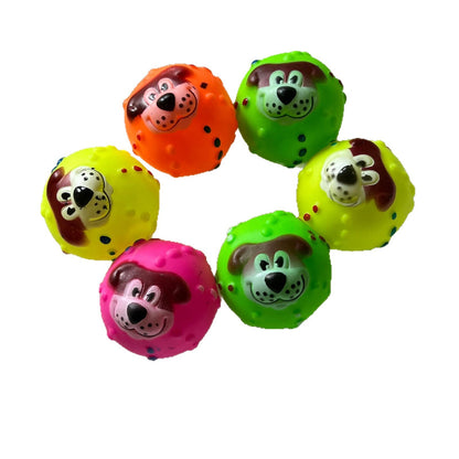 Vinyl Sound Making Pet Toy Ball