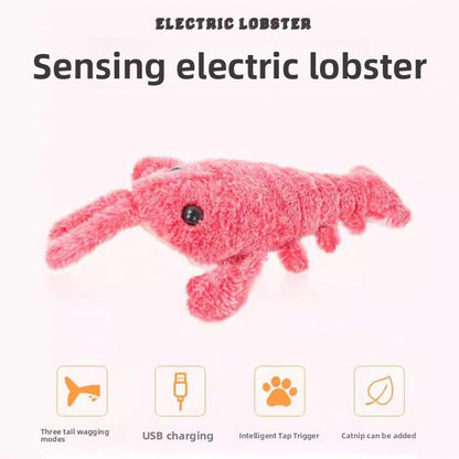 USB Rechargeable Jumping Shrimp Plush Toy