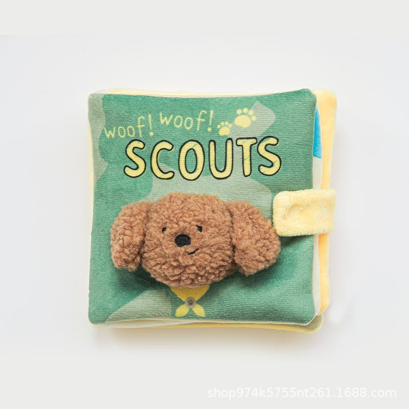 Interactive Sniffing Sound Making Pet Toy Book