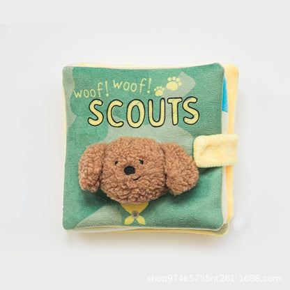 Interactive Sniffing Sound Making Pet Toy Book