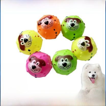 Vinyl Sound Making Pet Toy Ball