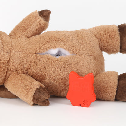 Plush Chewable Heartbeat Pet Toy with Bear and Reindeer