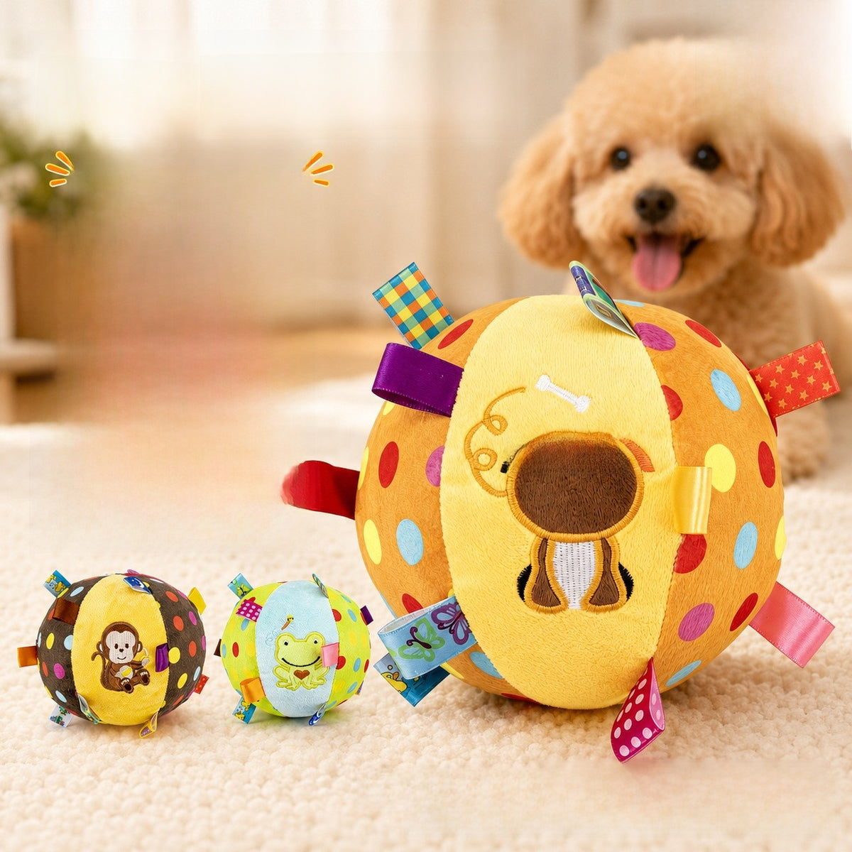 Dog Toy Ball with Bell Sound