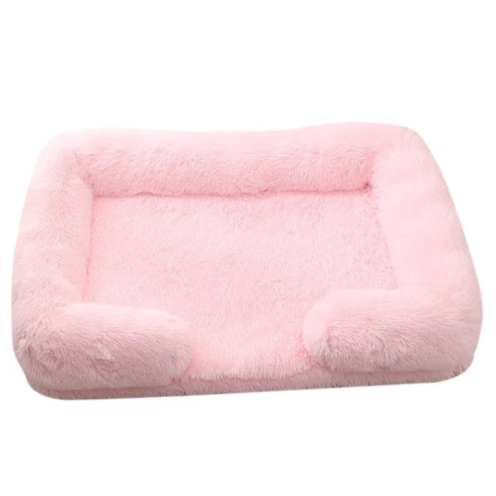 Dog Kennel Plush Round Pet Kennel Pet Bed Pet Supplies