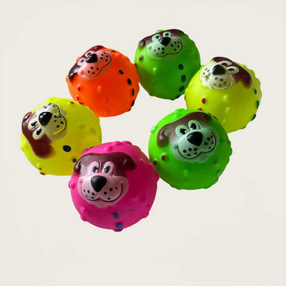Vinyl Sound Making Pet Toy Ball