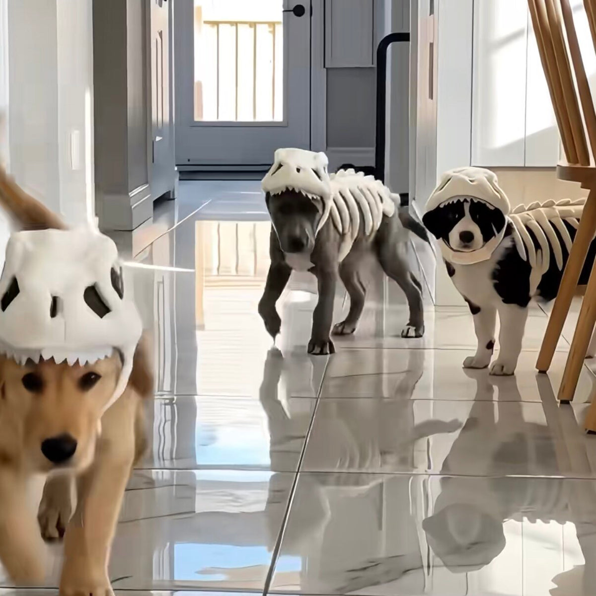 Dog Headgear Funny Decoration Dinosaur Skeleton Doll Hat Funny Skeleton Plush Toy Pet Headwear Accessories
